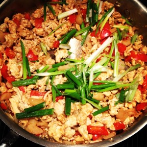 Asian Chicken lettuce Wraps Step 3: Prepare your filling