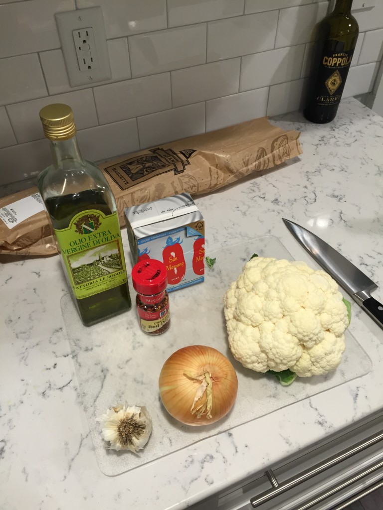 Braised Cauliflower with Tomatoes