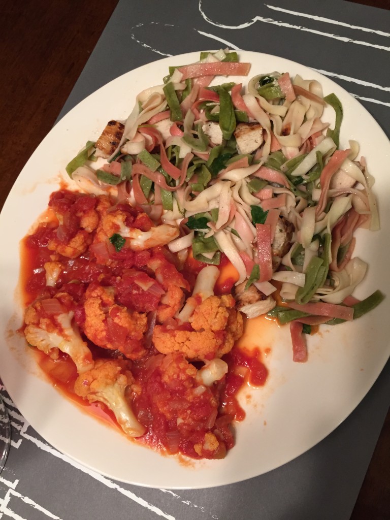 Tomato Braised Cauliflower