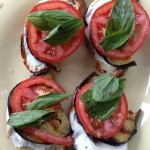 Grilled Eggplant and Smoked Mozzarella Melts