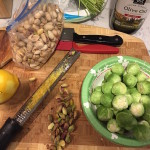 Brussels Sprouts with Pistachios and Lemon