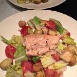Salmon Salad with Grilled Potatoes