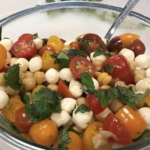 Caprese Chickpea Salad