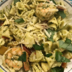 Al Dente Bonnetti Pasta with Shrimp and Pesto