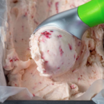 Strawberry Ice Cream with Egg Base